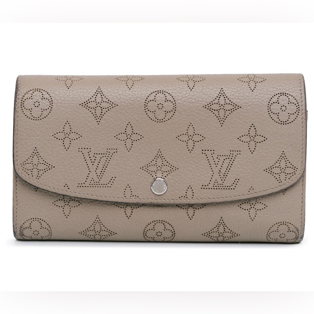 Louis Vuitton Mahina Snappy Wallet , Taupe
